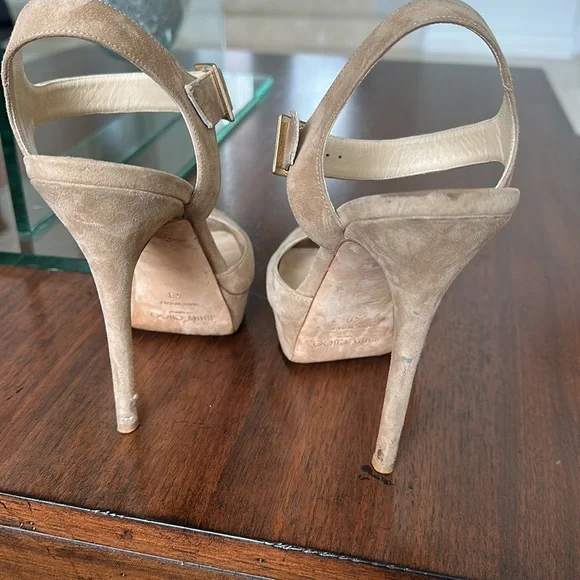 Classic Jimmy Choo nude heels size 40 - Picture 5 of 6